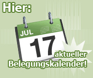 Der Belegungskalender des Ferienhaus Kreuzbergblick